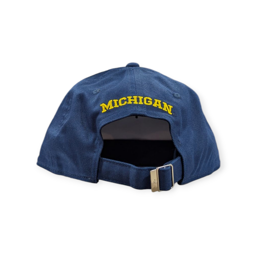 Michigan Wolverines Nike Club Primetime Navy Jumpman Slouch Adjustable Hat product image 4, provided for visual reference