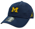 Michigan Wolverines Nike Club Primetime Navy Jumpman Slouch Adjustable Hat product image 1, provided for visual reference