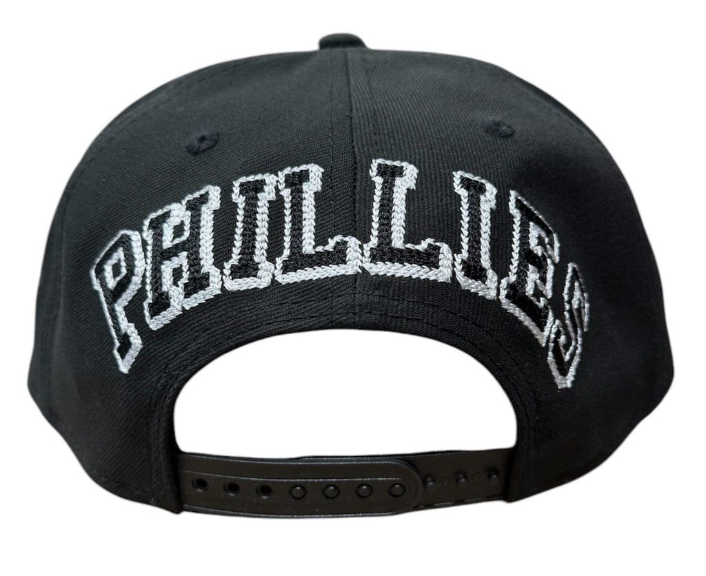 Philadelphia Phillies New Era Black Chain Stitch 9FIFTY Snapback Adjustable Hat product image 3, provided for visual