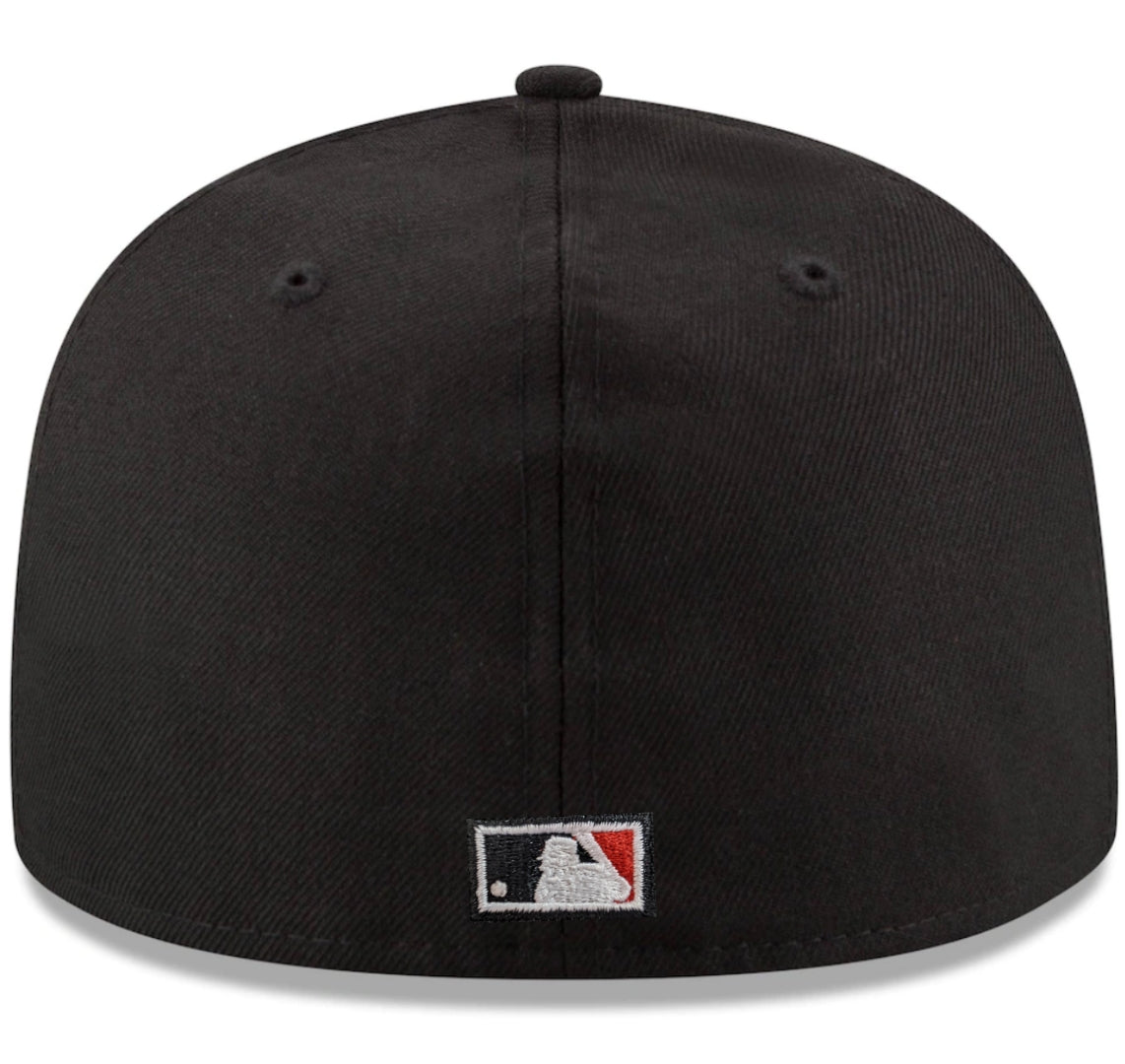 Chicago White Sox New Era Black Go Go 59FIFTY Fitted Hat product image 4, provided for visual reference and product detail