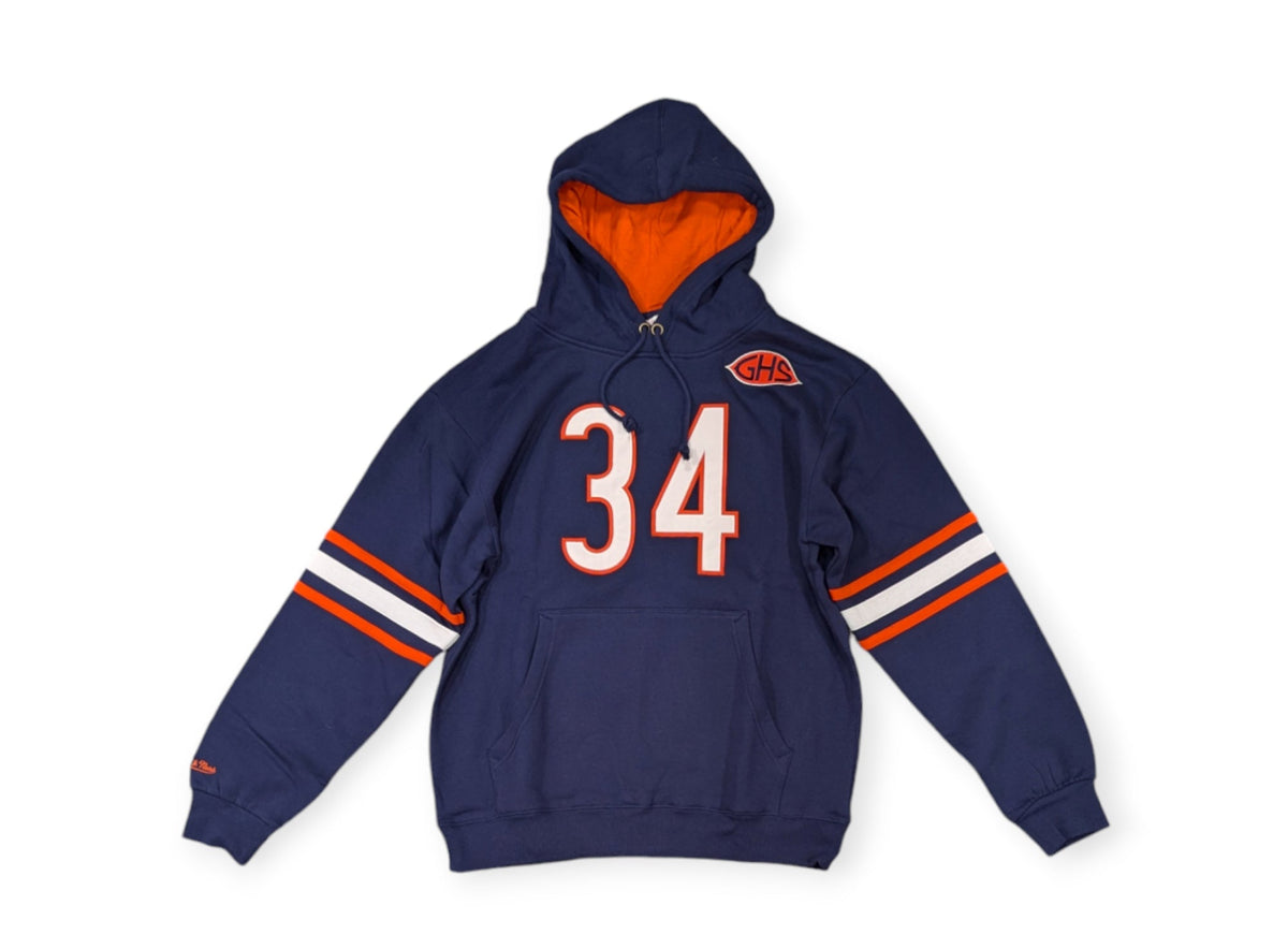 Walter Payton Chicago Bears Mitchell & Ness Navy Pullover Hoodie for Men product image 2, provided for visual reference and