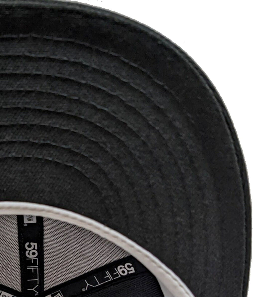 Chicago White Sox Graphite/Black New Era Script 59FIFTY Fitted Hat product image 5, provided for visual reference and