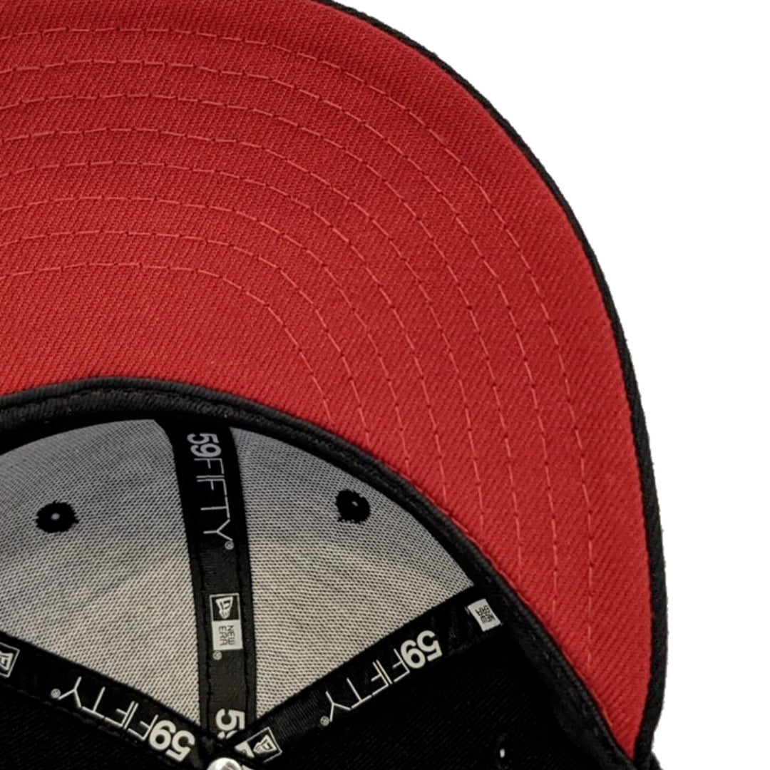 Chicago White Sox New Era Black/Aqua 59FIFTY Fitted Hat product image 6, provided for visual reference and product detail