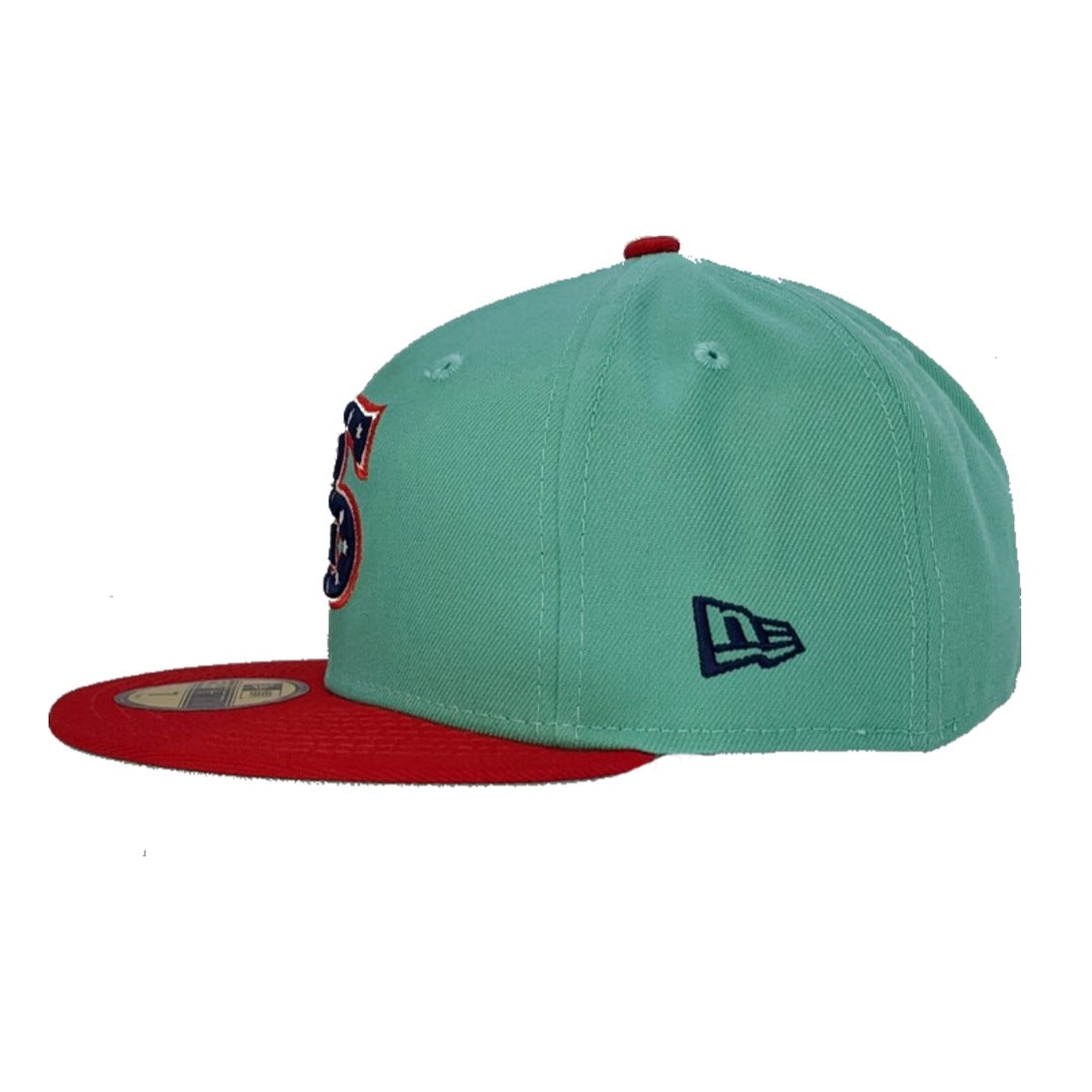 Chicago White Sox 1917 New Era 2 Tone Mint/Red 59FIFTY Fitted Hat product image 5, provided for visual reference and product