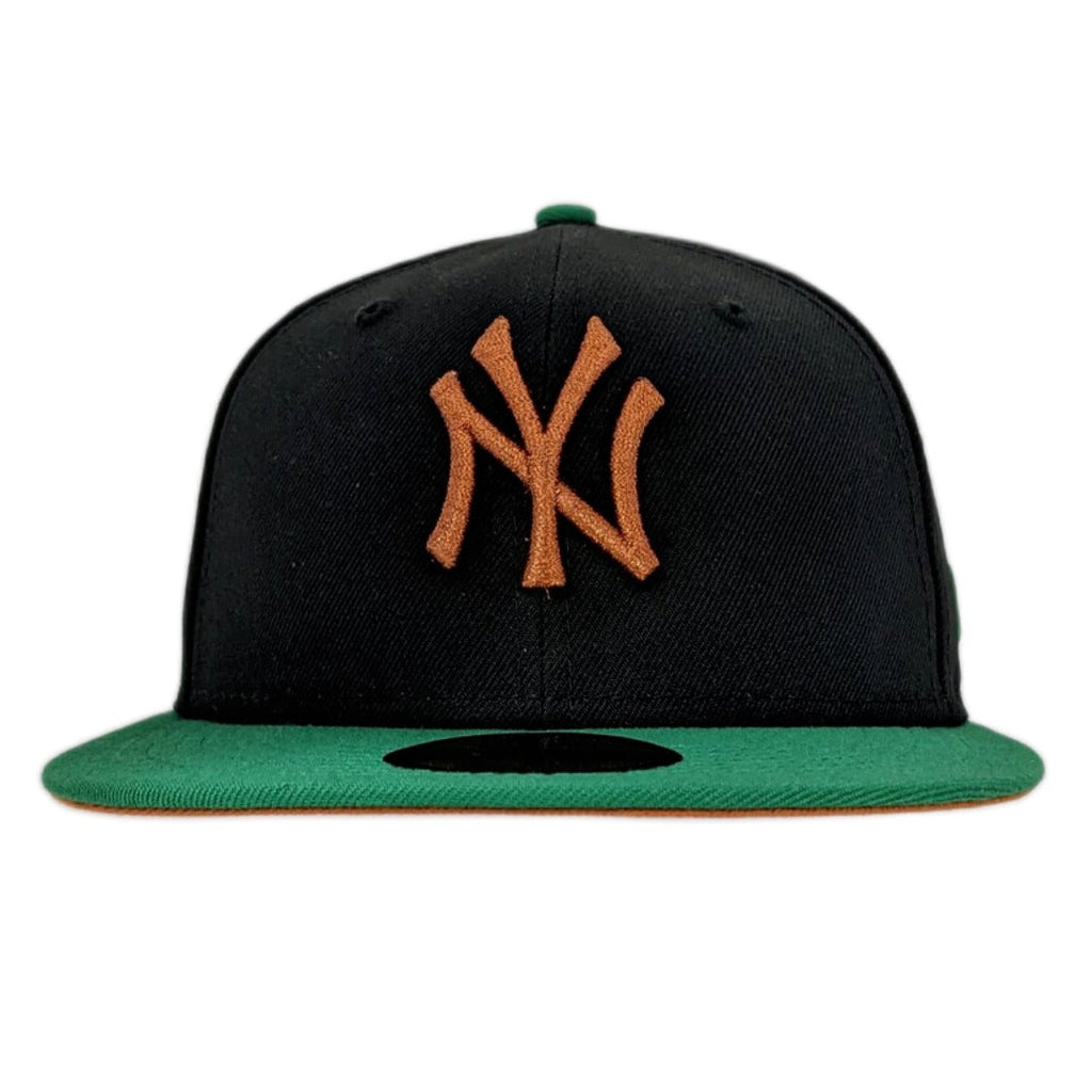 New York Yankees Black/Kelly Green/Rust New Era 59FIFTY Fitted Hat for Men product image 2, provided for visual reference