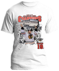 Chicago Blackhawks 2013 Stanley Cup Champions Jonathan Toews White Performance T-Shirt By Levelwear for Men product image 1,