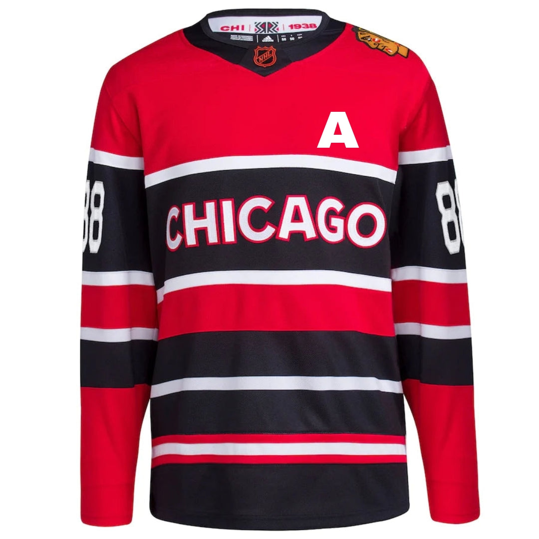 Patrick Kane Chicago Blackhawks adidas Red Reverse Retro 2.0 Authentic Jersey for Men product image 2, provided for visual
