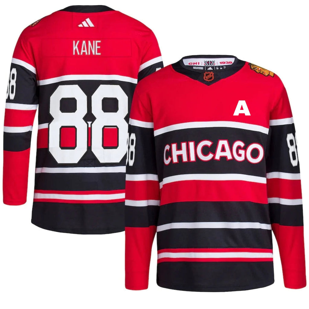 Patrick Kane Chicago Blackhawks adidas Red Reverse Retro 2.0 Authentic Jersey for Men product image 1, provided for visual