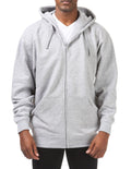 Pro Club Men's Comfort Full Zip Hood Heather Gray product image 1