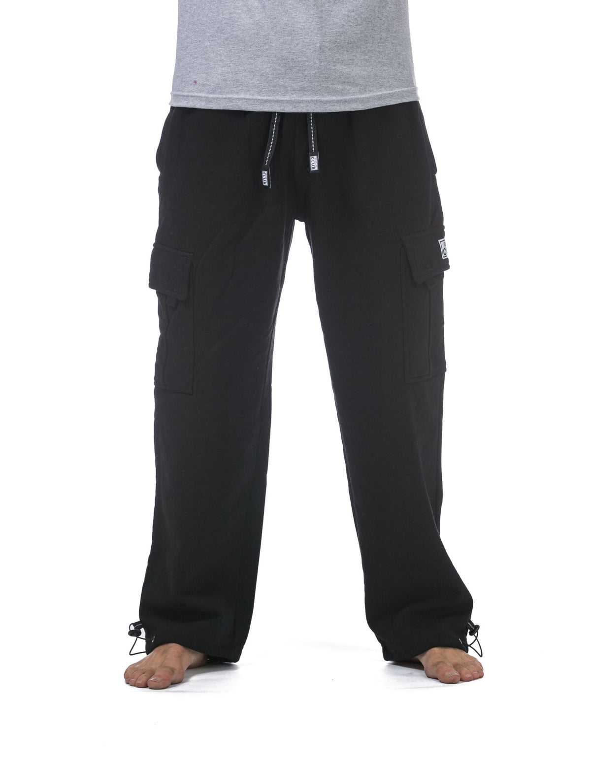 Pro Club Men's Heavyweight Fleece Cargo Pants Black product image 1