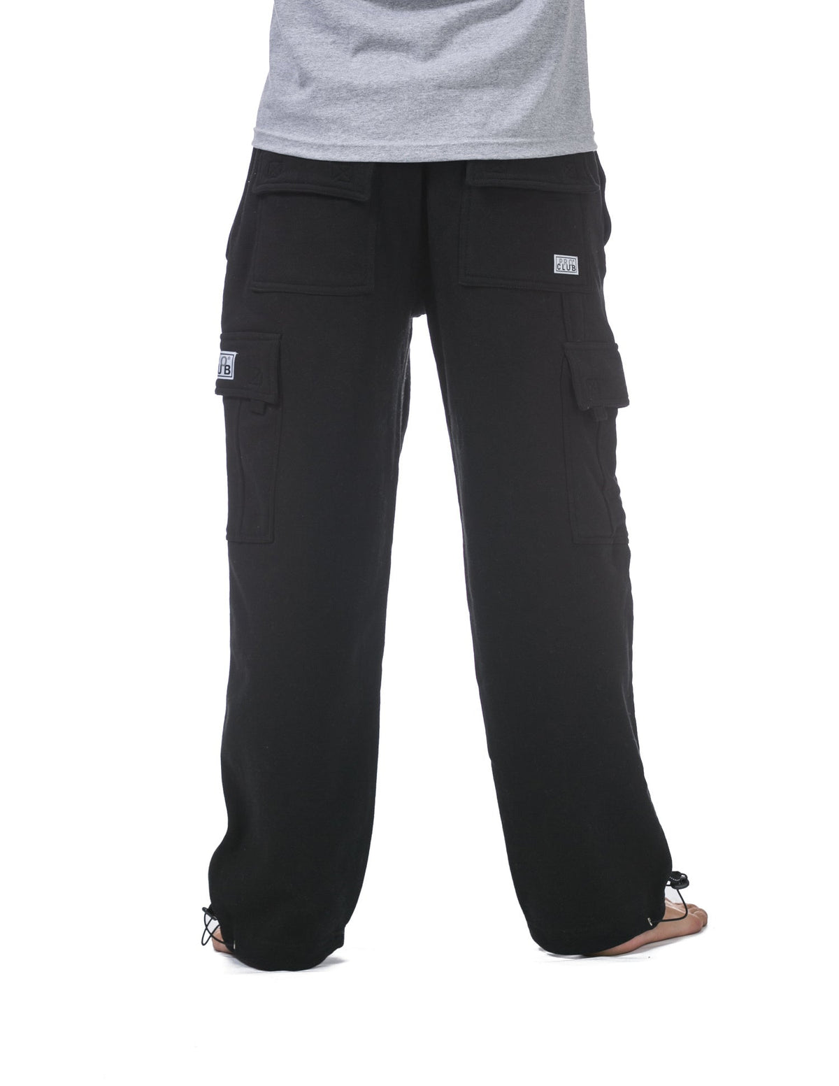 Pro Club Men's Heavyweight Fleece Cargo Pants Black product image 3