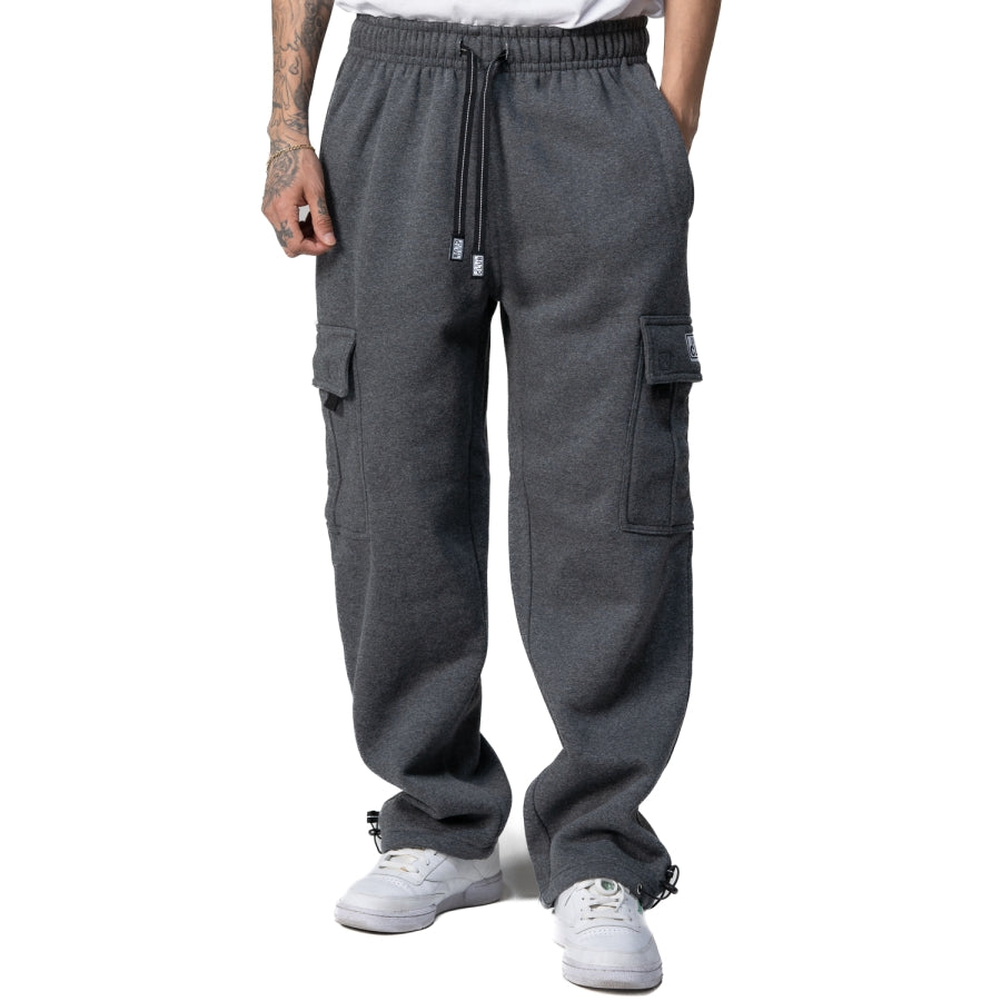 Pro Club Men's Heavyweight Fleece Cargo Pants Charcoal product image 1