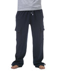 Pro Club Men's Heavyweight Fleece Cargo Pants Navy product image 1