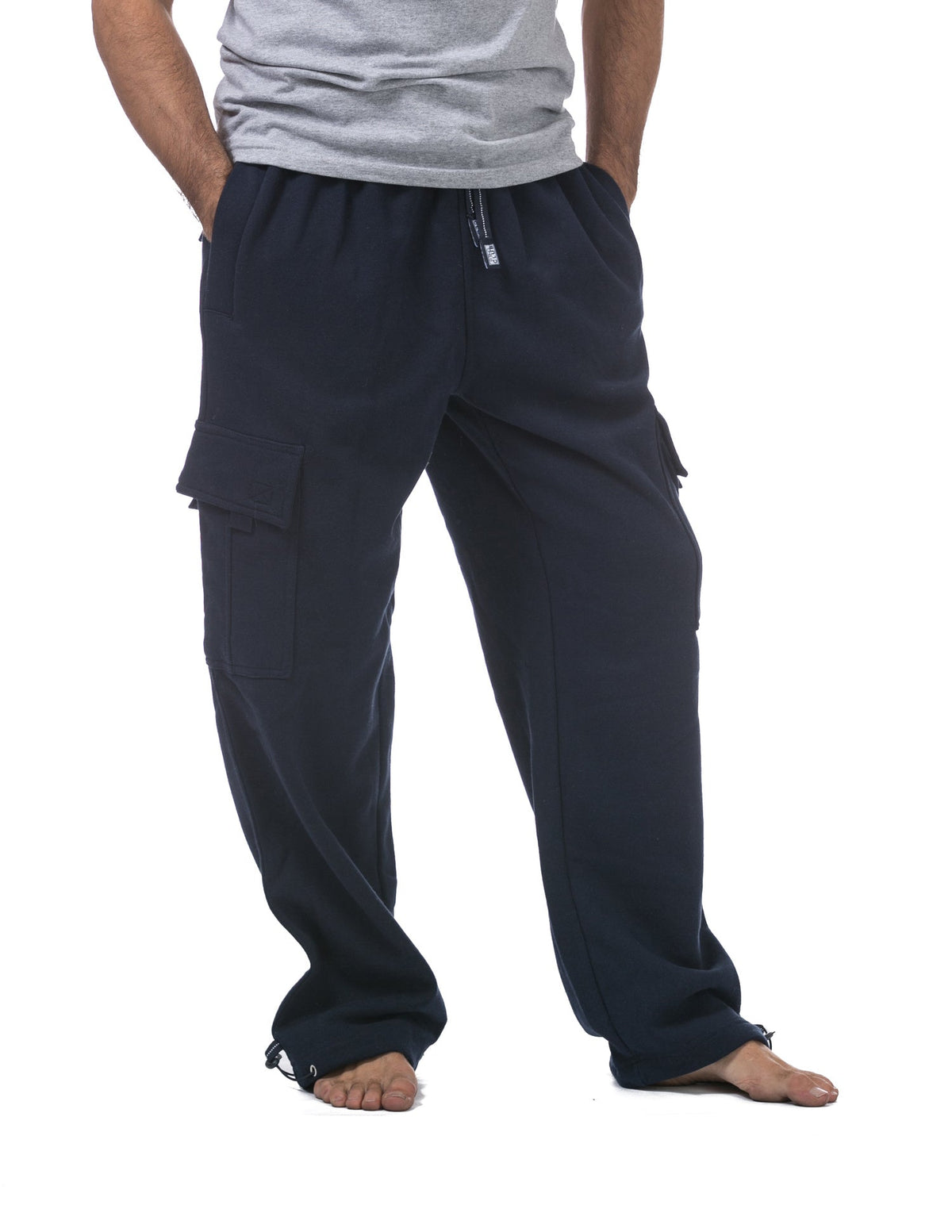 Pro Club Men's Heavyweight Fleece Cargo Pants Navy product image 3