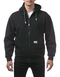 Pro Club Men's Heavyweight Full Zip Fleece Hoodie Black product image 1
