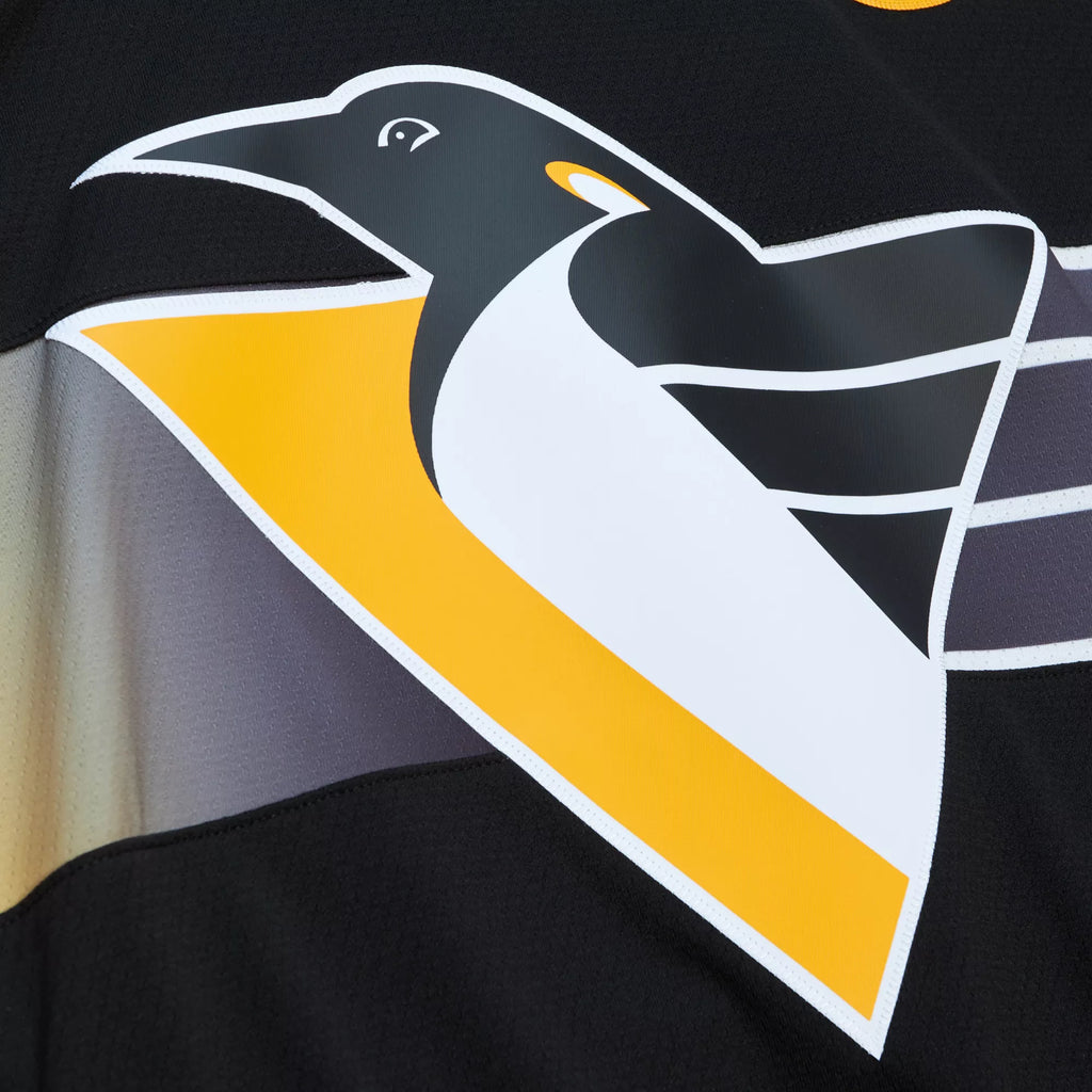 Mario Lemieux Pittsburgh Penguins Mitchell & Ness 1996/97 Captain Patch Blue Line Player Jersey - Black product image 5,