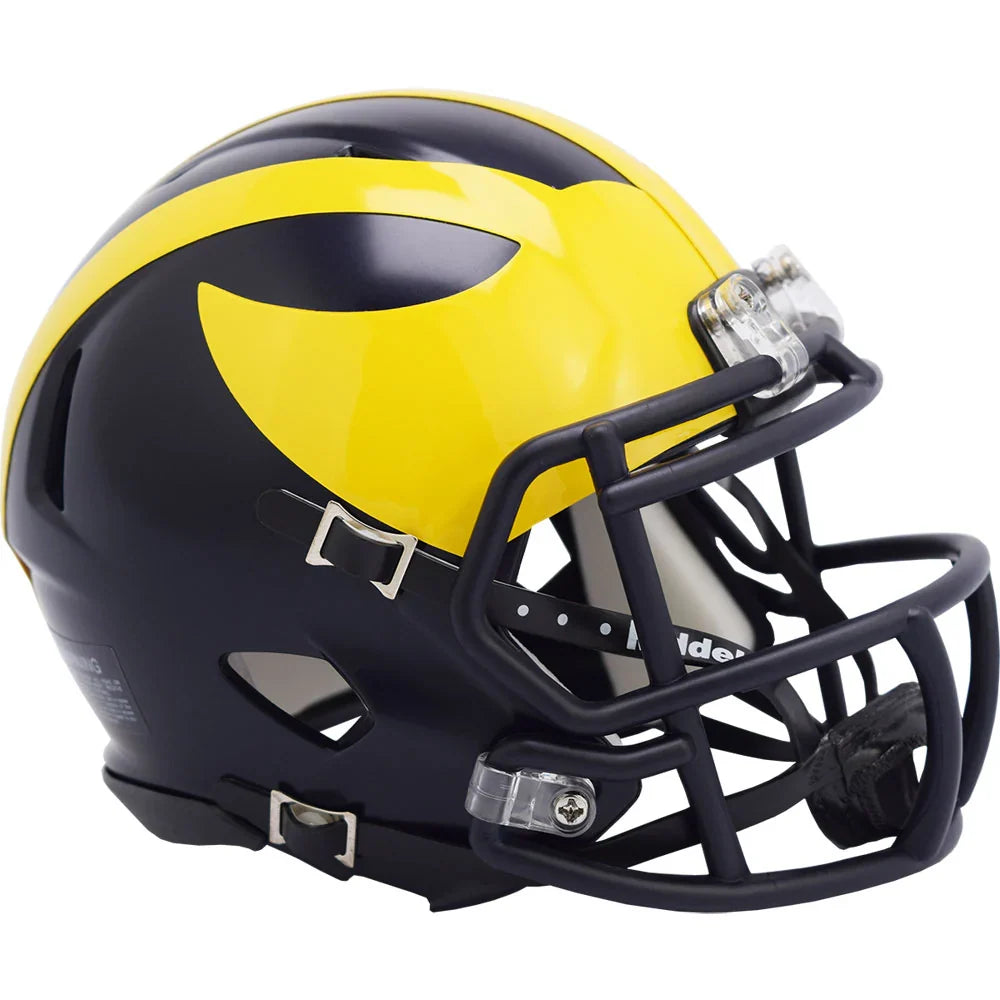 Michigan Wolverines NCAA Speed Mini Helmet product image 1, provided for visual reference and product detail review