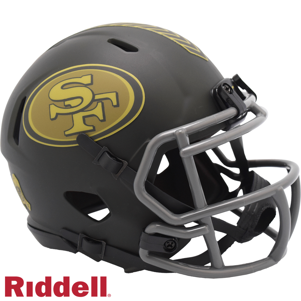 Riddell San Francisco 49ers 2025 Salute To Service Speed Mini Helmet product image 1, provided for visual reference and