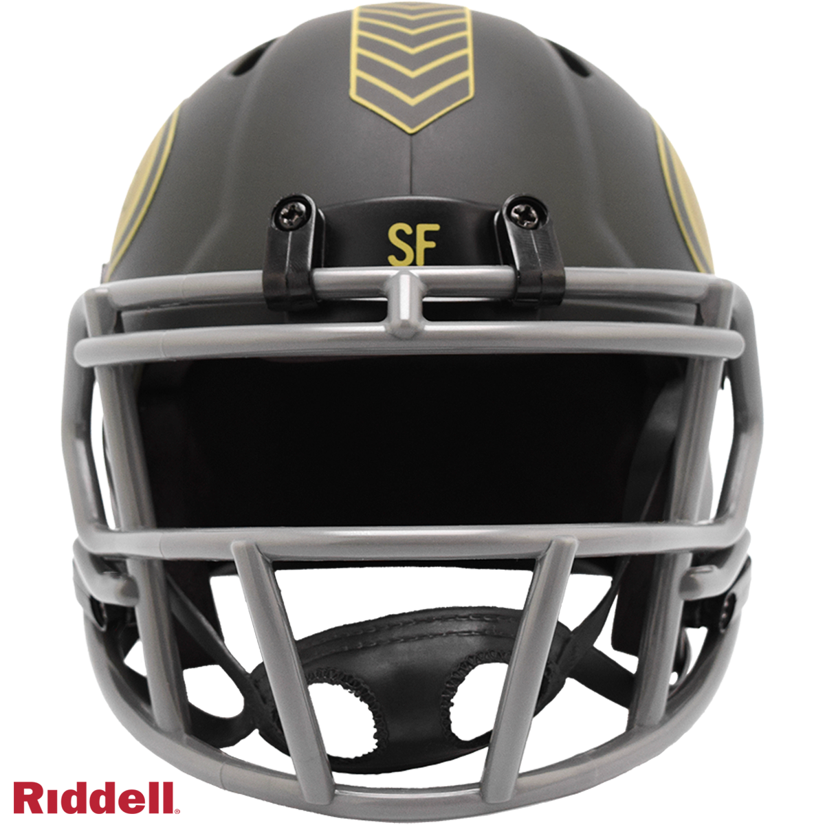 Riddell San Francisco 49ers 2025 Salute To Service Speed Mini Helmet product image 2, provided for visual reference and