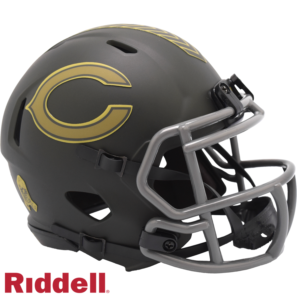 Riddell Chicago Bears 2025 Salute To Service Speed Mini Helmet product image 1, provided for visual reference and product