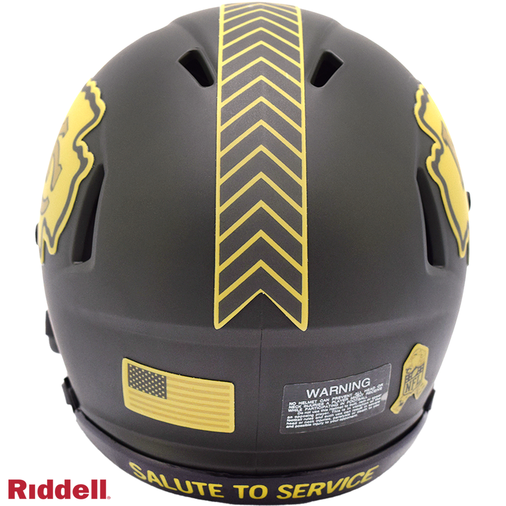 Riddell Kansas City Chiefs 2025 Salute To Service Speed Mini Helmet product image 3, provided for visual reference and