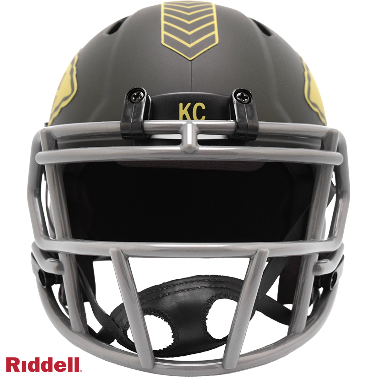 Riddell Kansas City Chiefs 2025 Salute To Service Speed Mini Helmet product image 2, provided for visual reference and