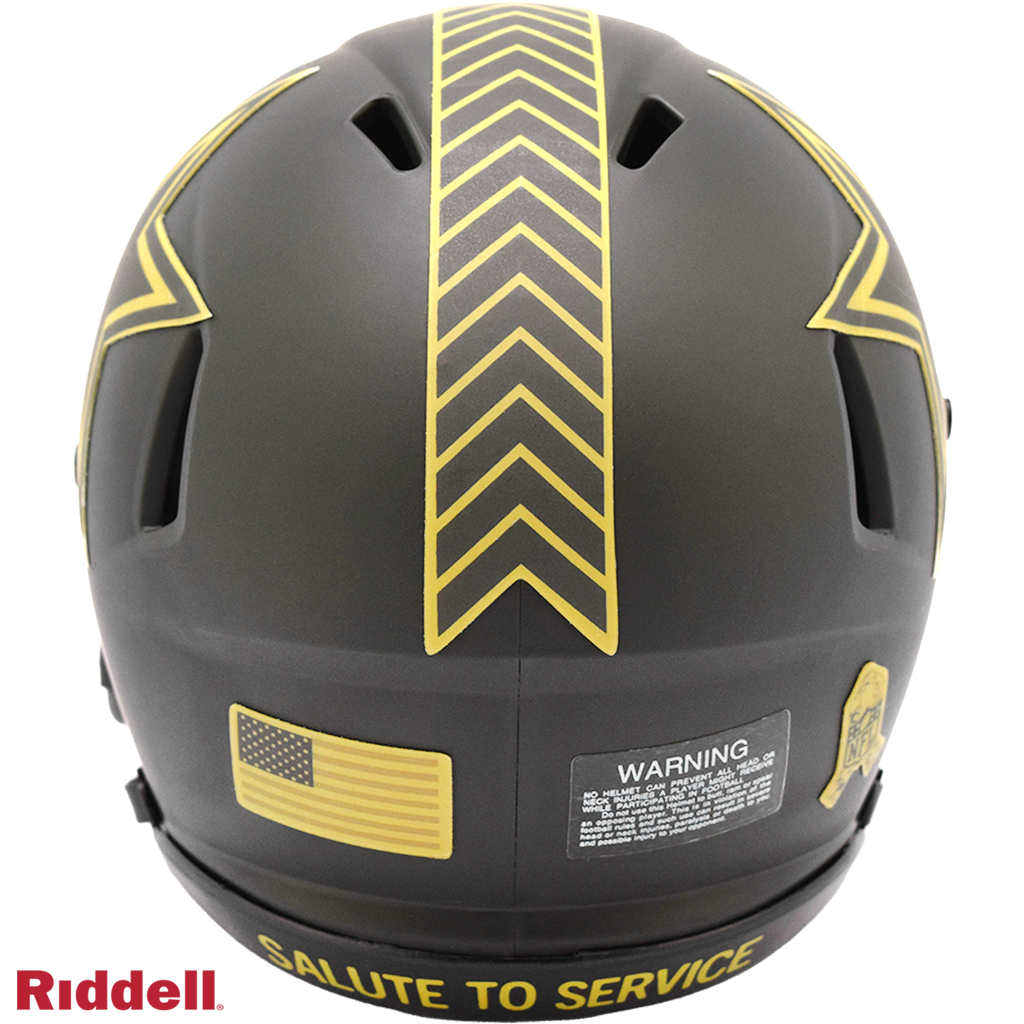 Riddell Dallas Cowboys 2025 Salute To Service Speed Mini Helmet product image 3, provided for visual reference and product