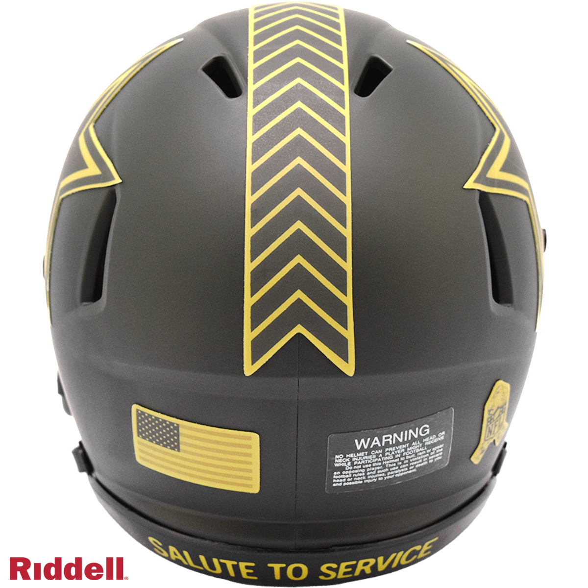 Riddell Dallas Cowboys 2025 Salute To Service Speed Mini Helmet product image 3, provided for visual reference and product