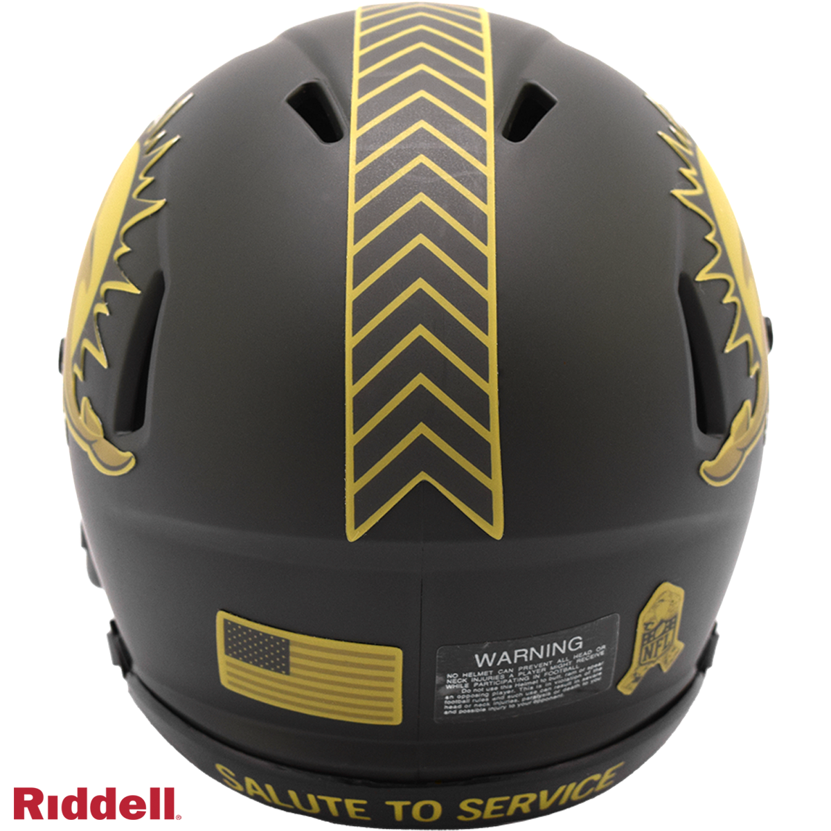 Riddell Miami Dolphins 2025 Salute To Service Speed Mini Helmet product image 3, provided for visual reference and product