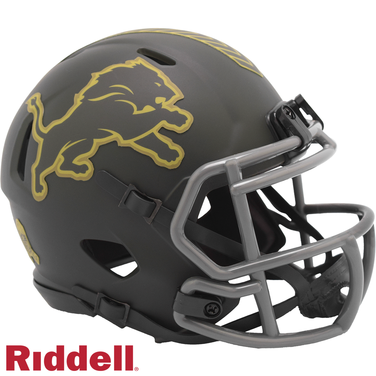 Riddell Detroit Lions 2025 Salute To Service Speed Mini Helmet product image 1, provided for visual reference and product