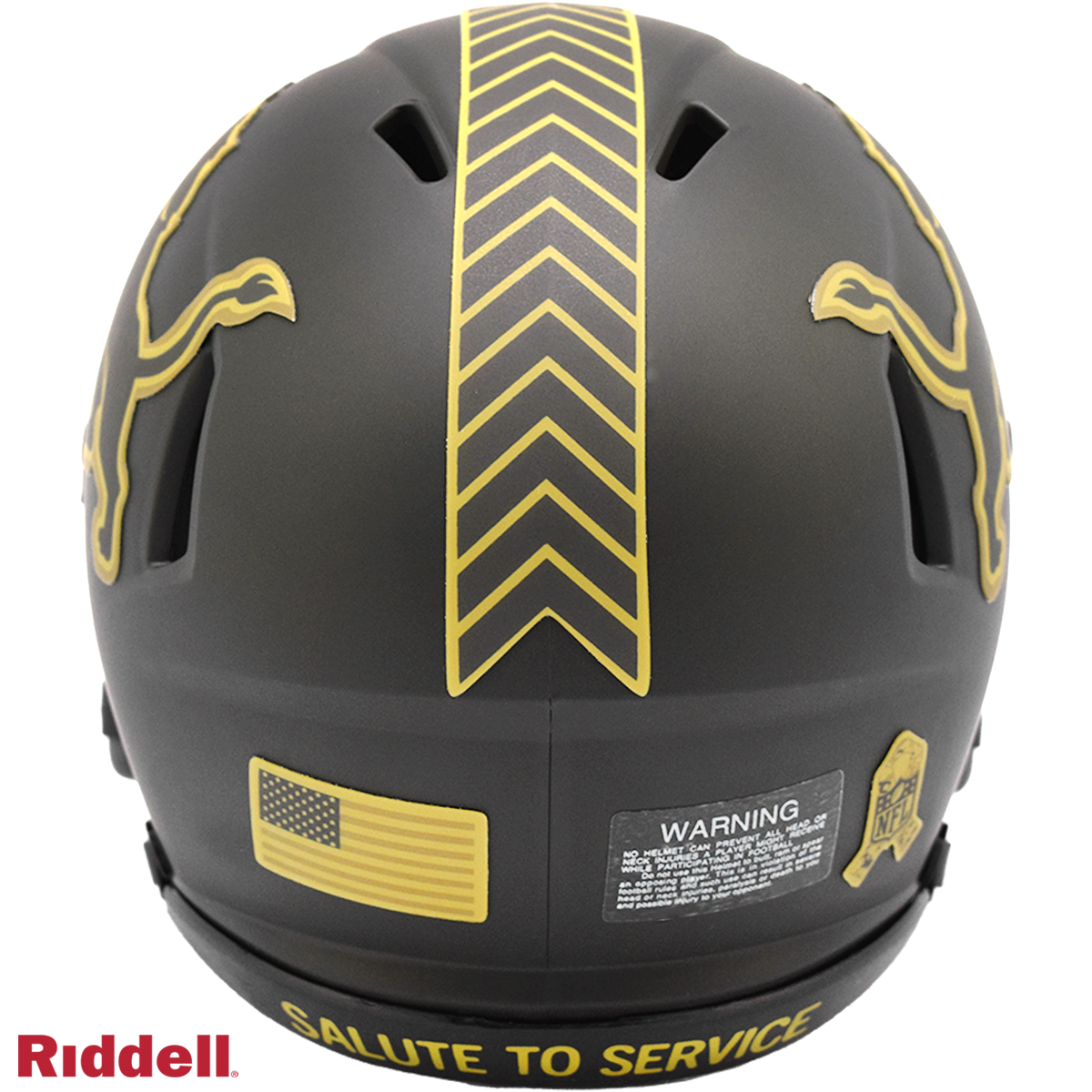 Riddell Detroit Lions 2025 Salute To Service Speed Mini Helmet product image 3, provided for visual reference and product