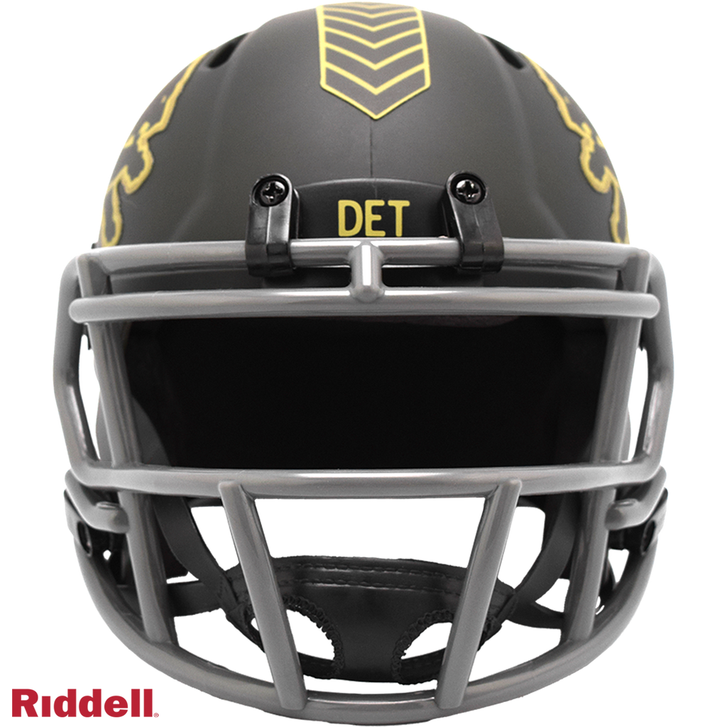 Riddell Detroit Lions 2025 Salute To Service Speed Mini Helmet product image 2, provided for visual reference and product