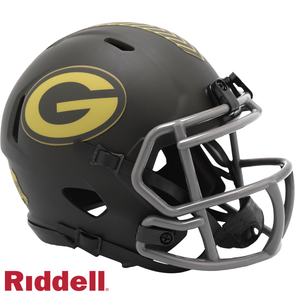Riddell Green Bay Packers 2025 Salute To Service Speed Mini Helmet product image 1, provided for visual reference and