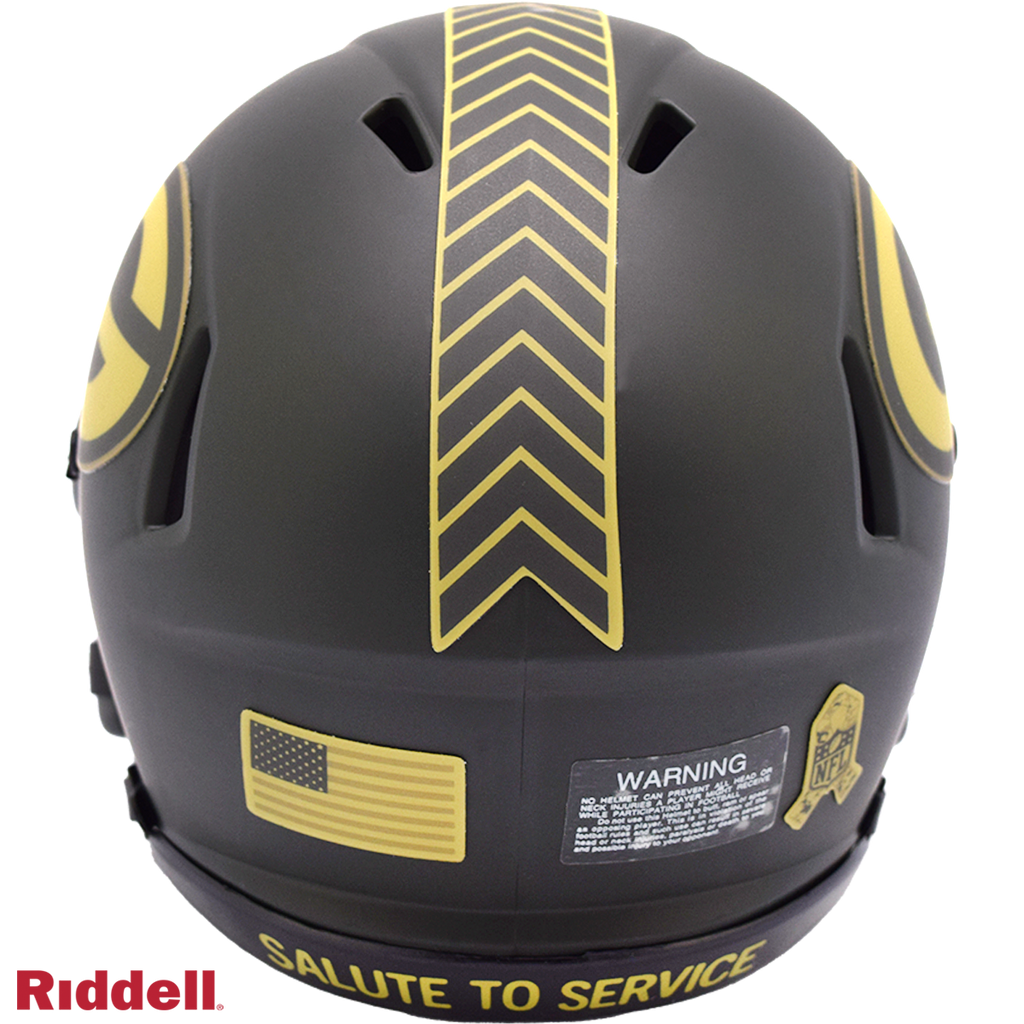 Riddell Green Bay Packers 2025 Salute To Service Speed Mini Helmet product image 3, provided for visual reference and