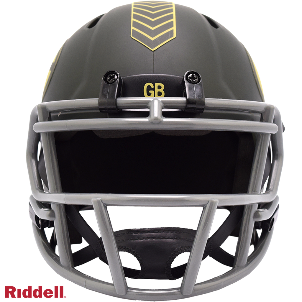 Riddell Green Bay Packers 2025 Salute To Service Speed Mini Helmet product image 2, provided for visual reference and