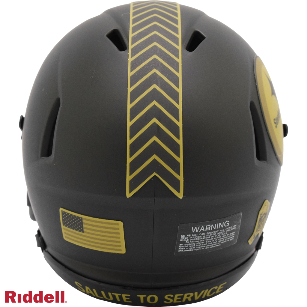 Riddell Pittsburgh Steelers 2025 Salute To Service Speed Mini Helmet product image 3, provided for visual reference and