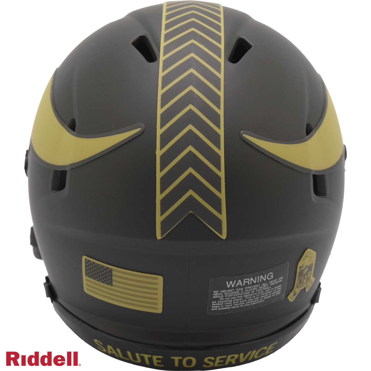Riddell Minnesota Vikings 2025 Salute To Service Speed Mini Helmet product image 3, provided for visual reference and