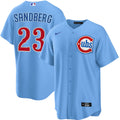 Ryne Sandberg #23 Chicago Cubs Nike Light Blue 2nd Alternate Replica Jersey for Men product image 1, provided for visual
