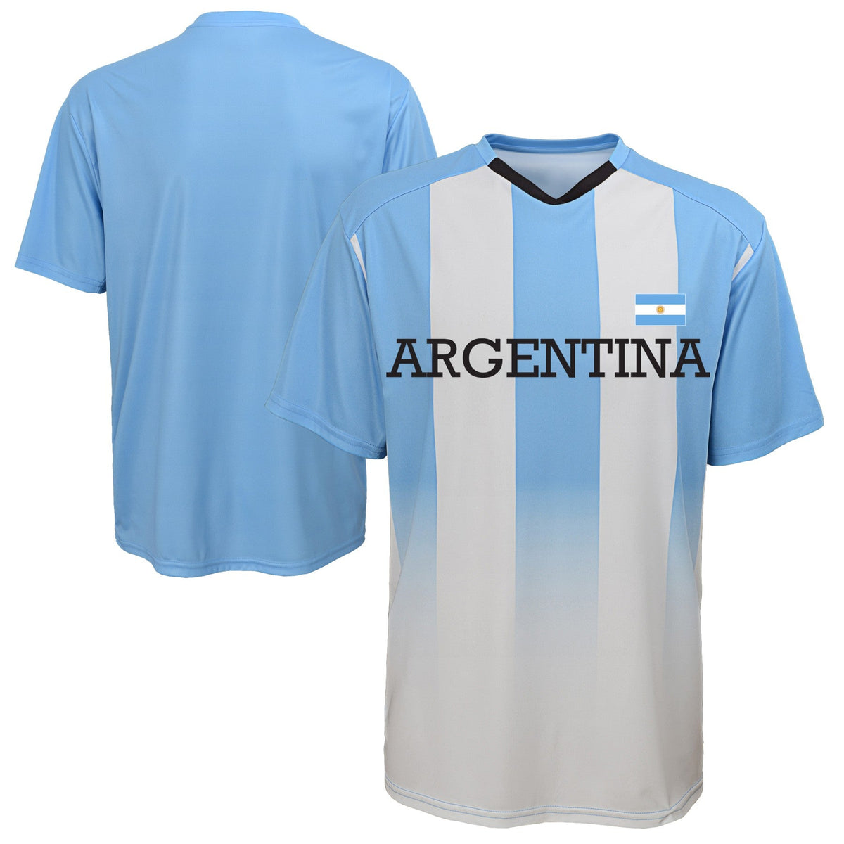Argentina Federation Soccer Light Blue/White Performance Jersey T-Shirt for Men product image 1, provided for visual