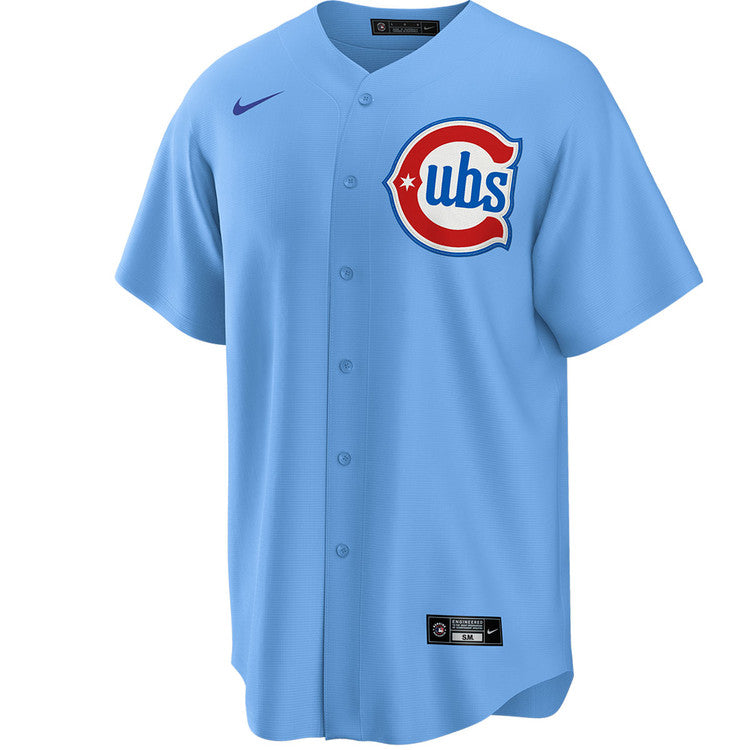 Miguel Amaya #9 Chicago Cubs Nike Light Blue 2nd Alternate Replica Jersey for Men product image 3, provided for visual