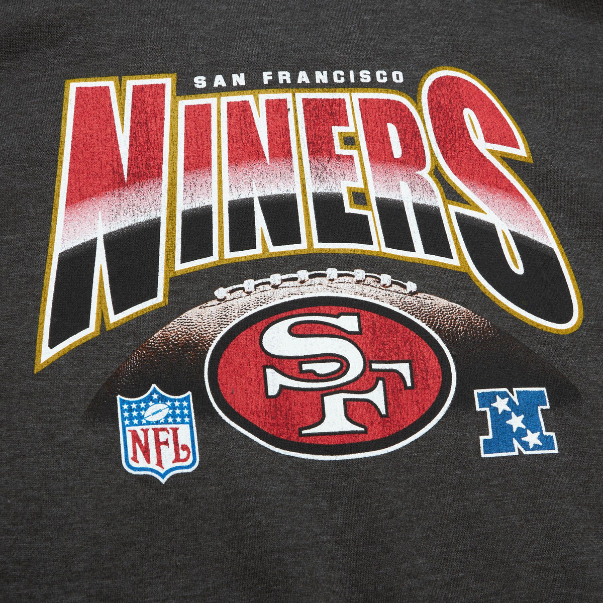 San Francisco 49ers Mitchell & Ness Inzone Crew Charcoal product image 3