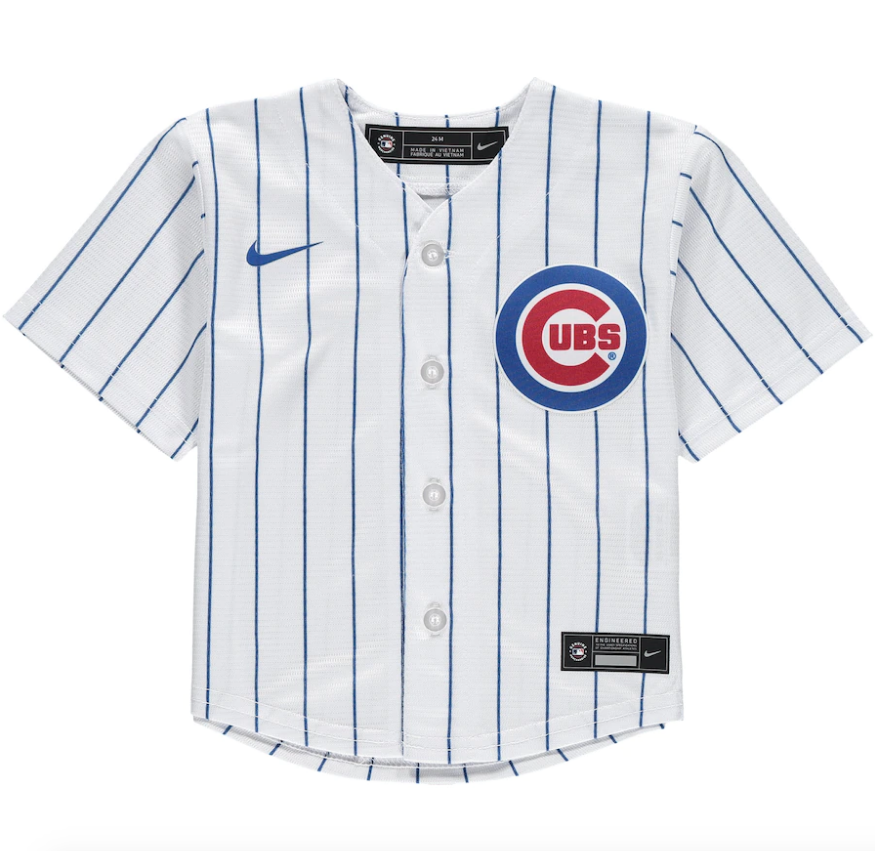 Dansby Swanson Infant Chicago Cubs Nike Home White Replica Team Jersey product image 2, provided for visual reference and