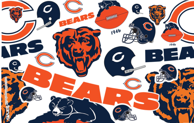 Chicago Bears All Over Print 16 oz. Tervis Tumbler product image 2, provided for visual reference and product detail review