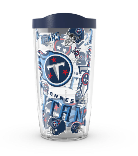 Tennessee Titans All Over Print 16 oz. Tervis Tumbler product image 1, provided for visual reference and product detail