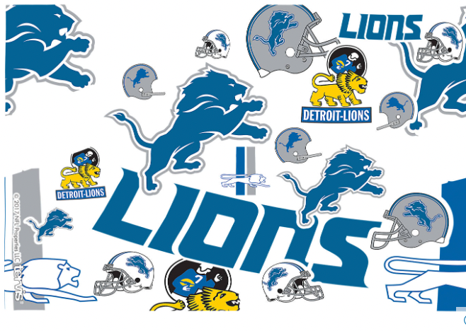 Detroit Lions All Over Print 16 oz. Tervis Tumbler product image 2, provided for visual reference and product detail review