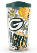 Green Bay Packers All Over Print 16 oz. Tervis Tumbler product image 1, provided for visual reference and product detail