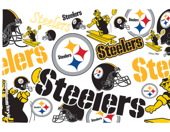 Pittsburgh Steelers All Over Print 16 oz. Tervis Tumbler product image 2, provided for visual reference and product detail