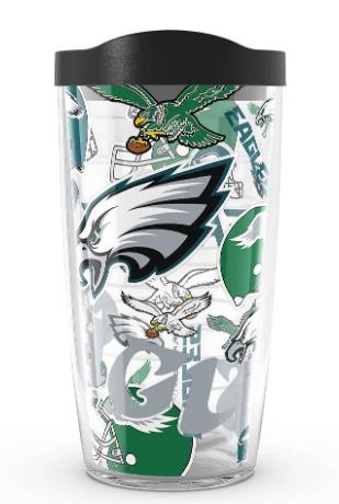 Philadelphia Eagles All Over Print 16 oz. Tervis Tumbler product image 1, provided for visual reference and product detail