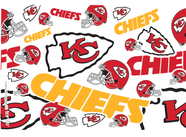 Kansas City Chiefs All Over Print 16 oz. Tervis Tumbler product image 2, provided for visual reference and product detail