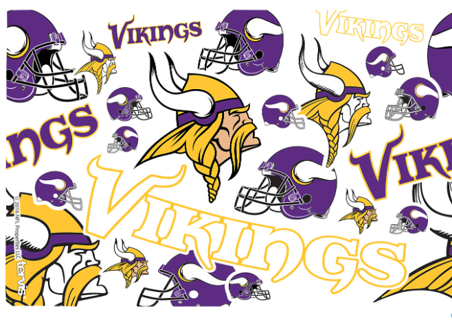 Minnesota Vikings All Over Print 16 oz. Tervis Tumbler product image 2, provided for visual reference and product detail